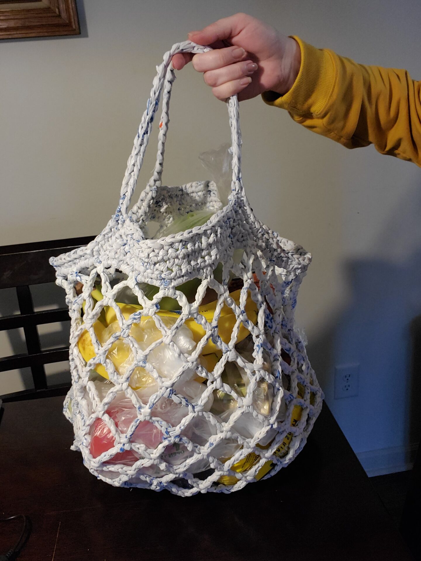 Plarn shopping bag sale