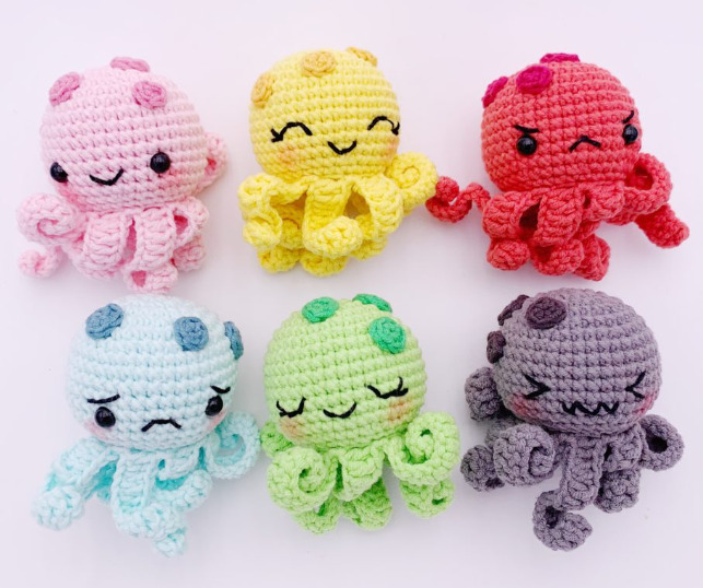 16 Free and Cute Crochet Octopus Amigurumi Patterns - Yarnique